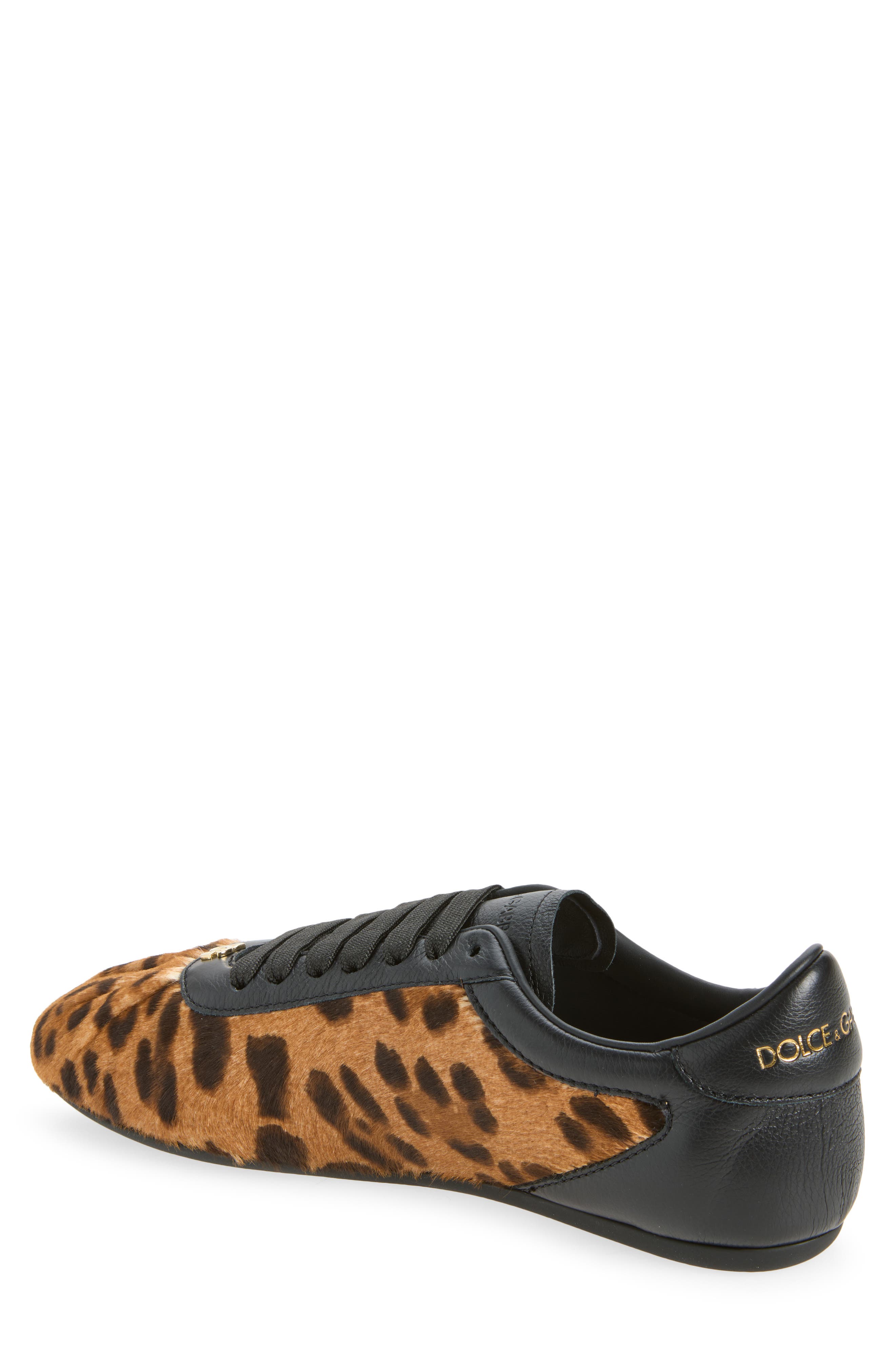 Soft Leather Ballet Sneaker, Alternate, color, HK5JF LEO F.NATURALE