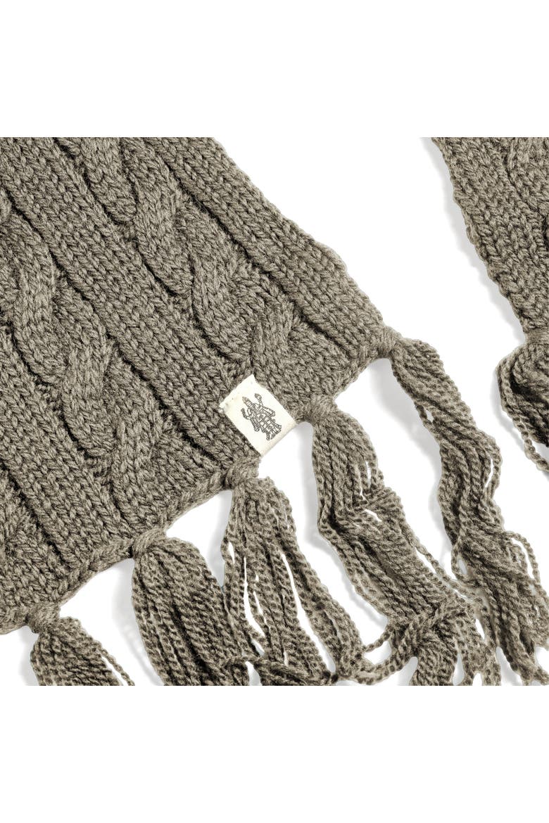 Plush Scarf, Alternate, color, Black