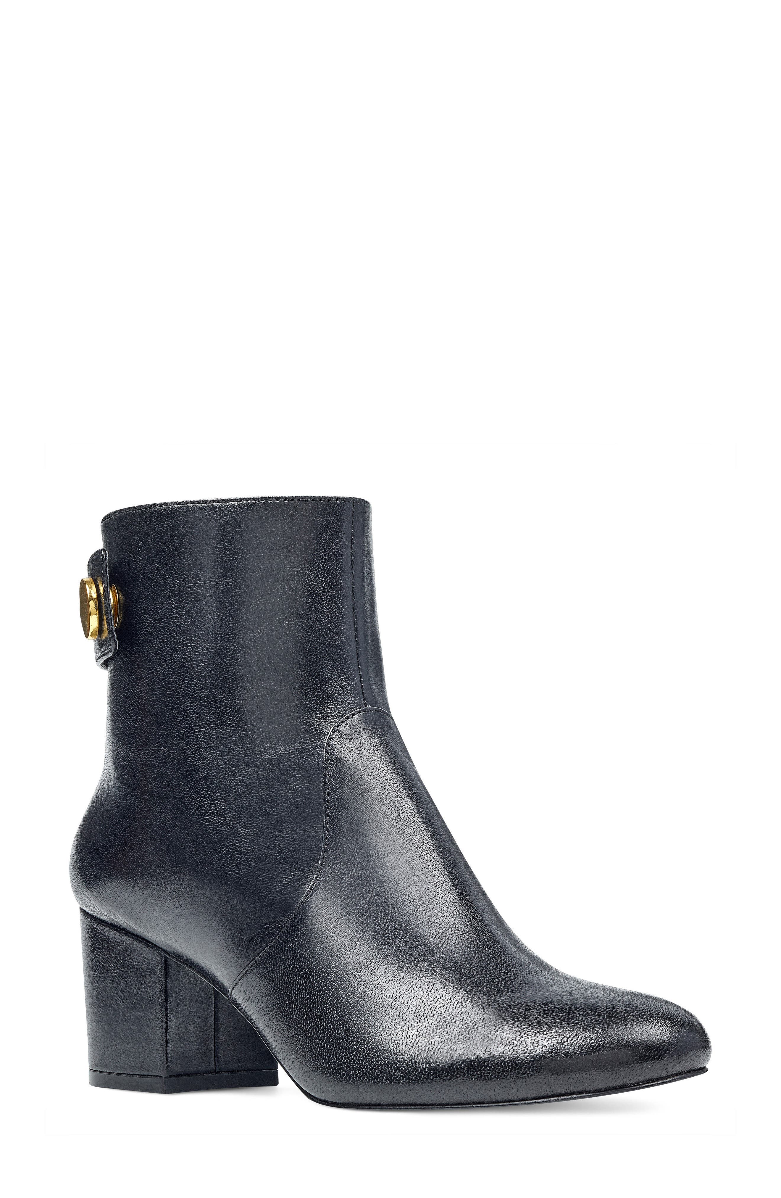 Quarryn Bootie, Main, color, BLACK LEATHER