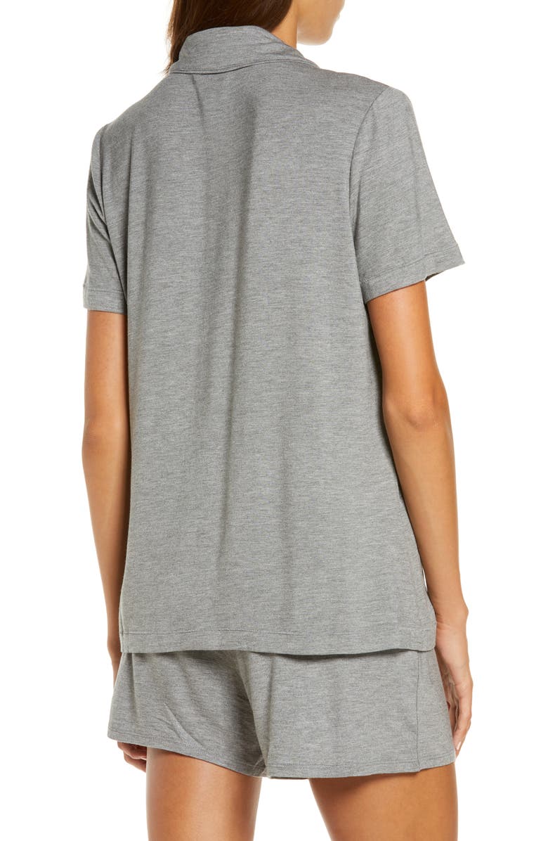 SKIMS Heathered Short Pajamas, Alternate, color,
