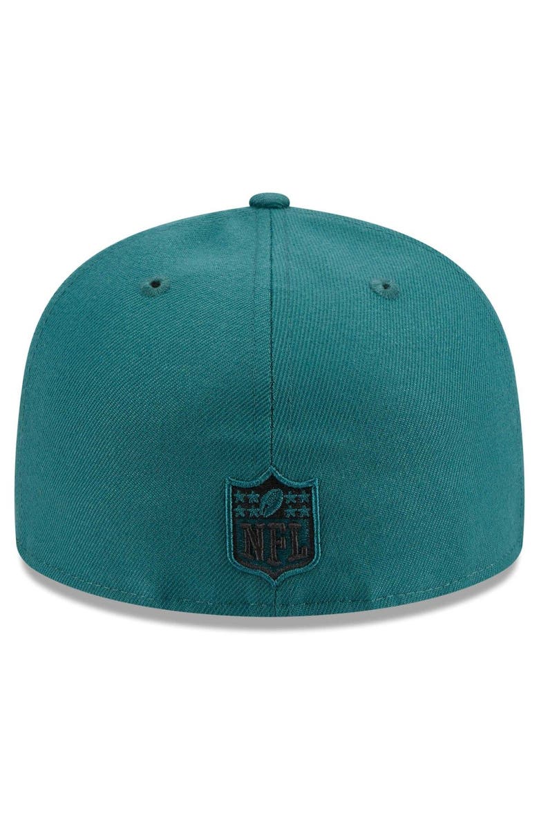 New Era Men's New Era Midnight Green Philadelphia Eagles  Main Patch 59FIFTY Fitted Hat, Alternate, color, Green
