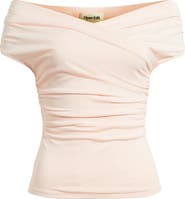 Open Edit Crossover Off the Shoulder Top