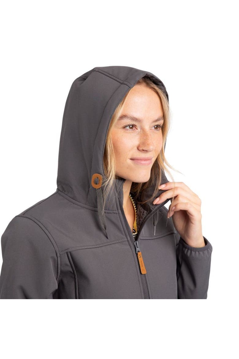 Kristen Longer Length Hooded Waterproof Jacket, Alternate, color, Carbon