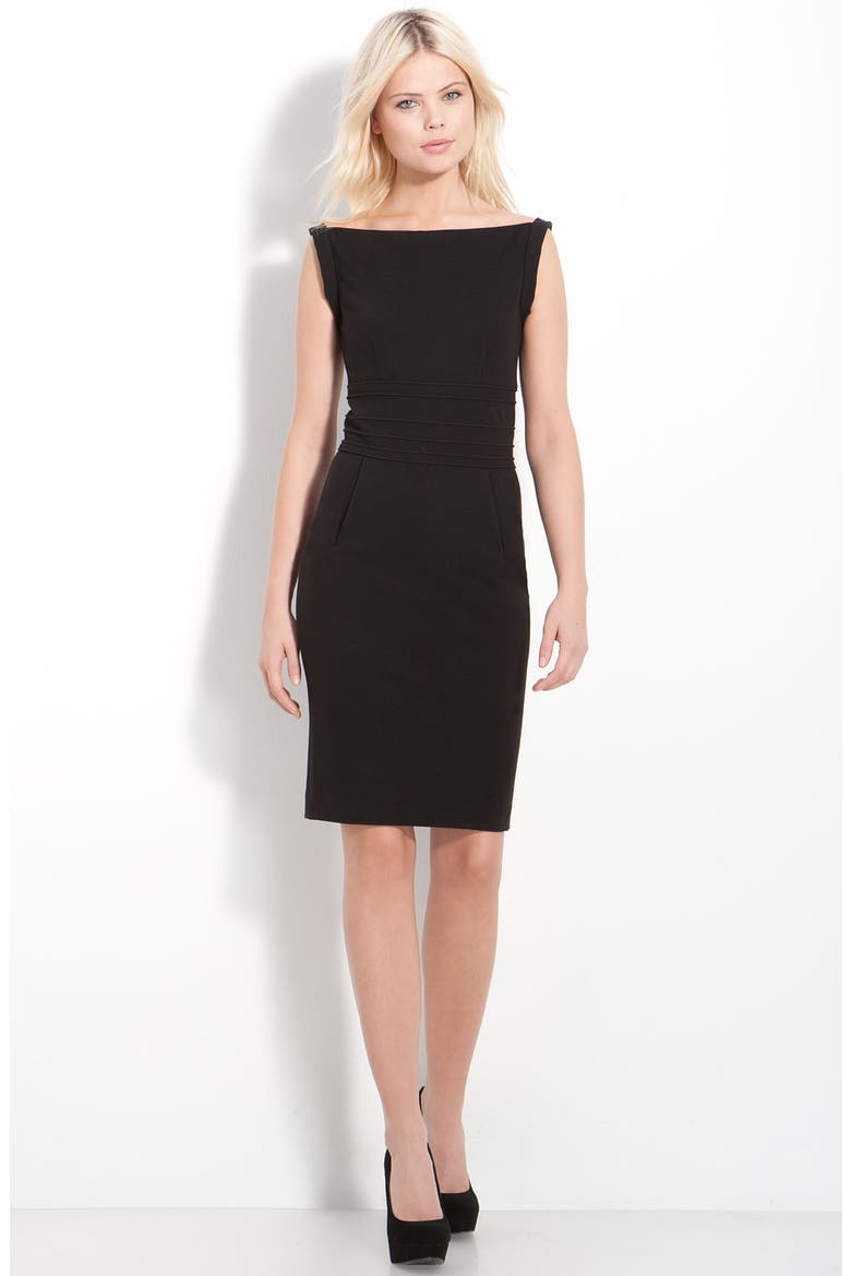 'Kimmie' Sheath Dress, Alternate, color, BLACK