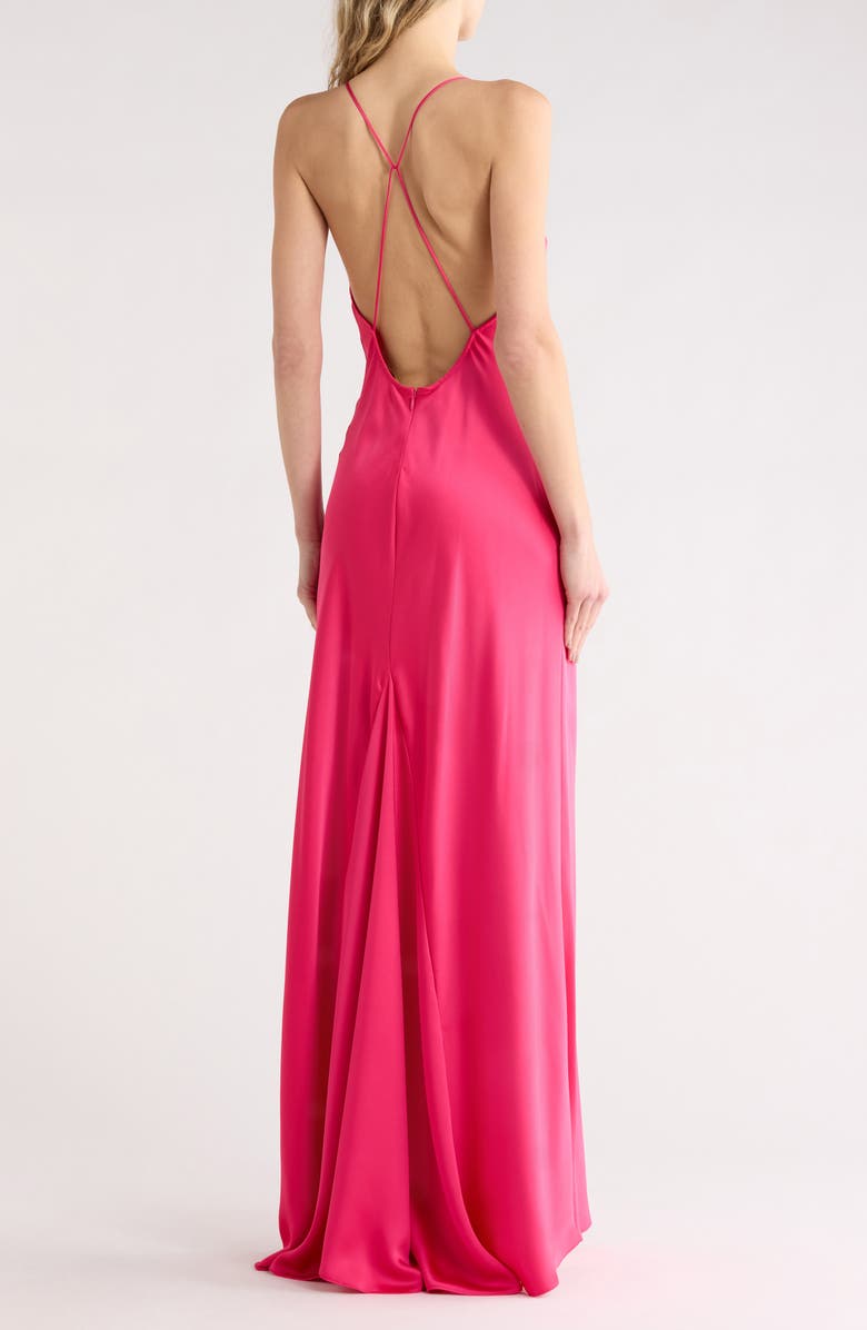 Ramy Brook Caspe Maxi Gown, Alternate, color, Hot Pink