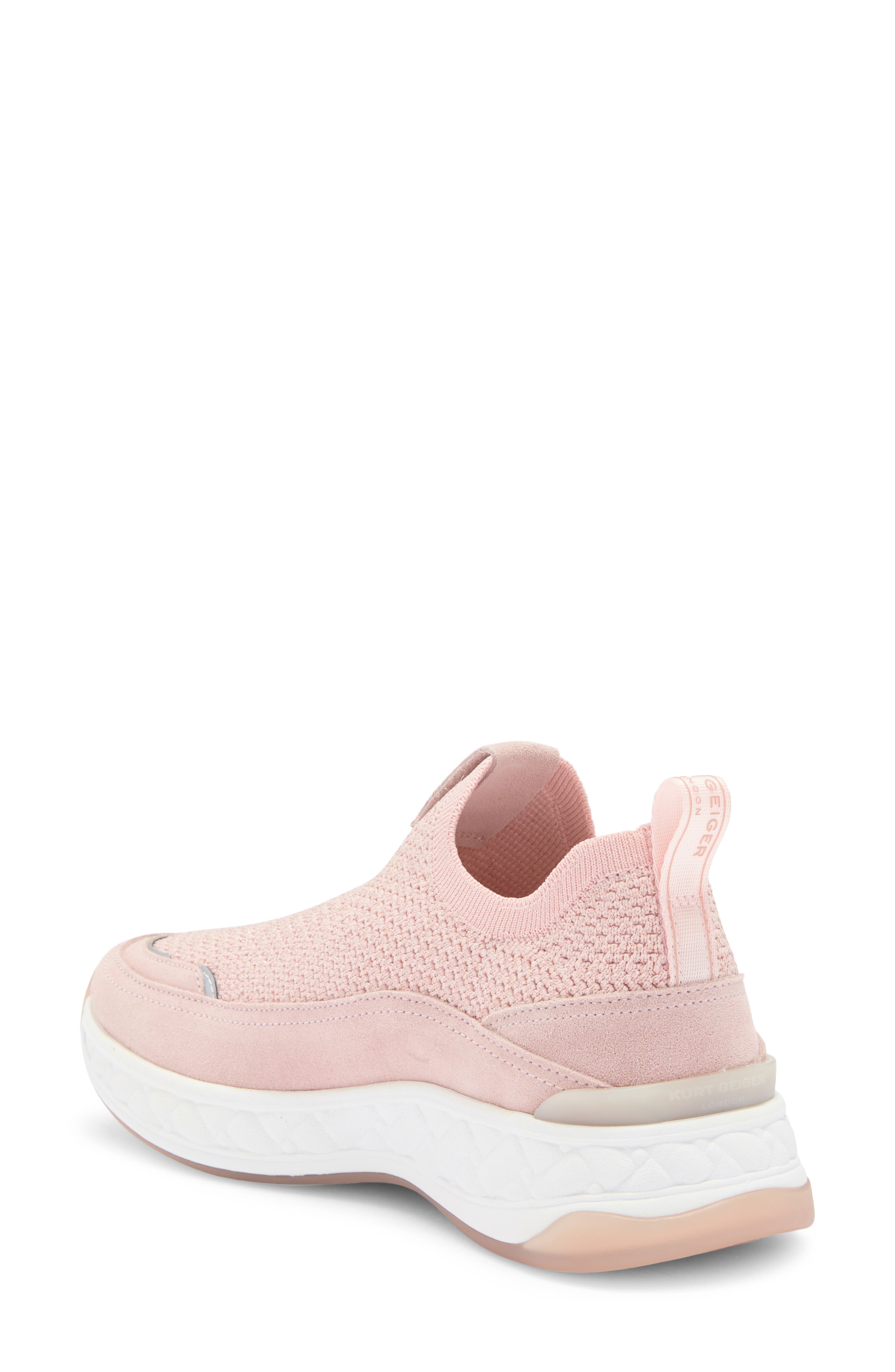 Kurt Geiger London Kensington Flyknit Slip-On Sneaker, Alternate, color, Pale Pink