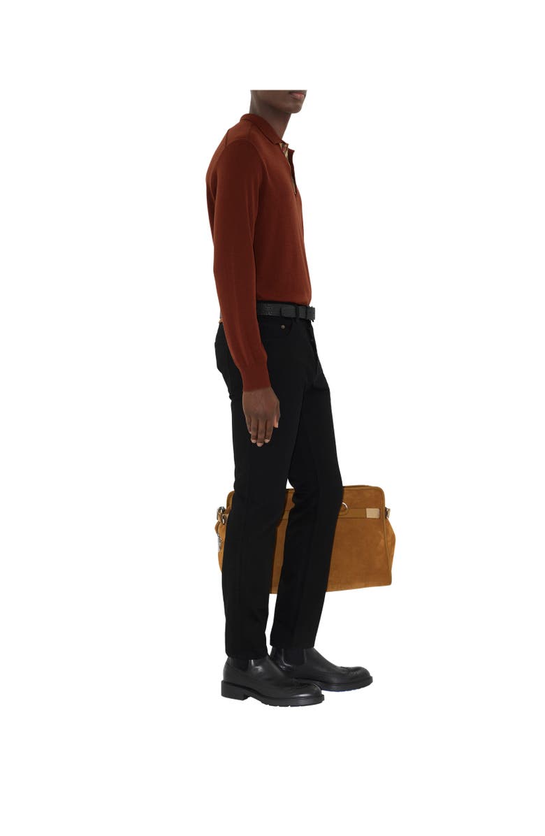 Burberry Slim Jeans, Alternate, color, Black