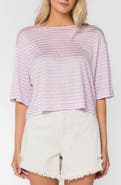 VELVET HEART Teller Drop Shoulder Linen Blend T-Shirt