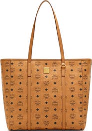 MCM Medium Toni Top-Zip Shopper in Visetos