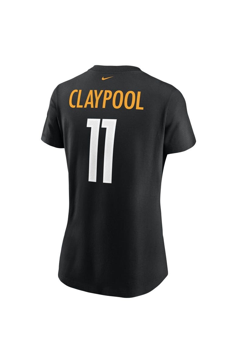 Nike Women's Nike Chase Claypool Black Pittsburgh Steelers Name & Number T-Shirt, Alternate, color, 