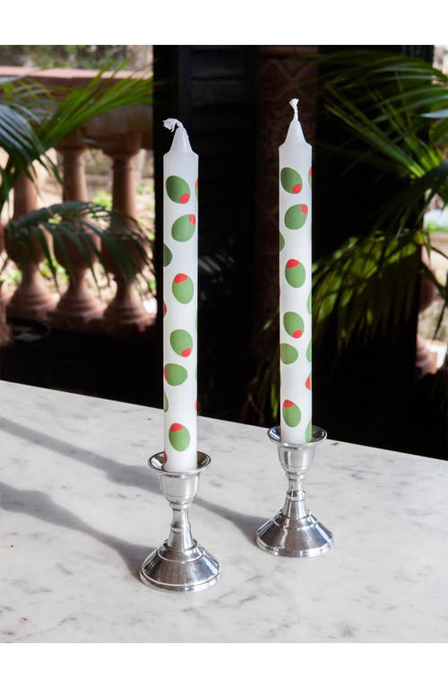 Doiy Olivia 2-pack Taper Candles In White