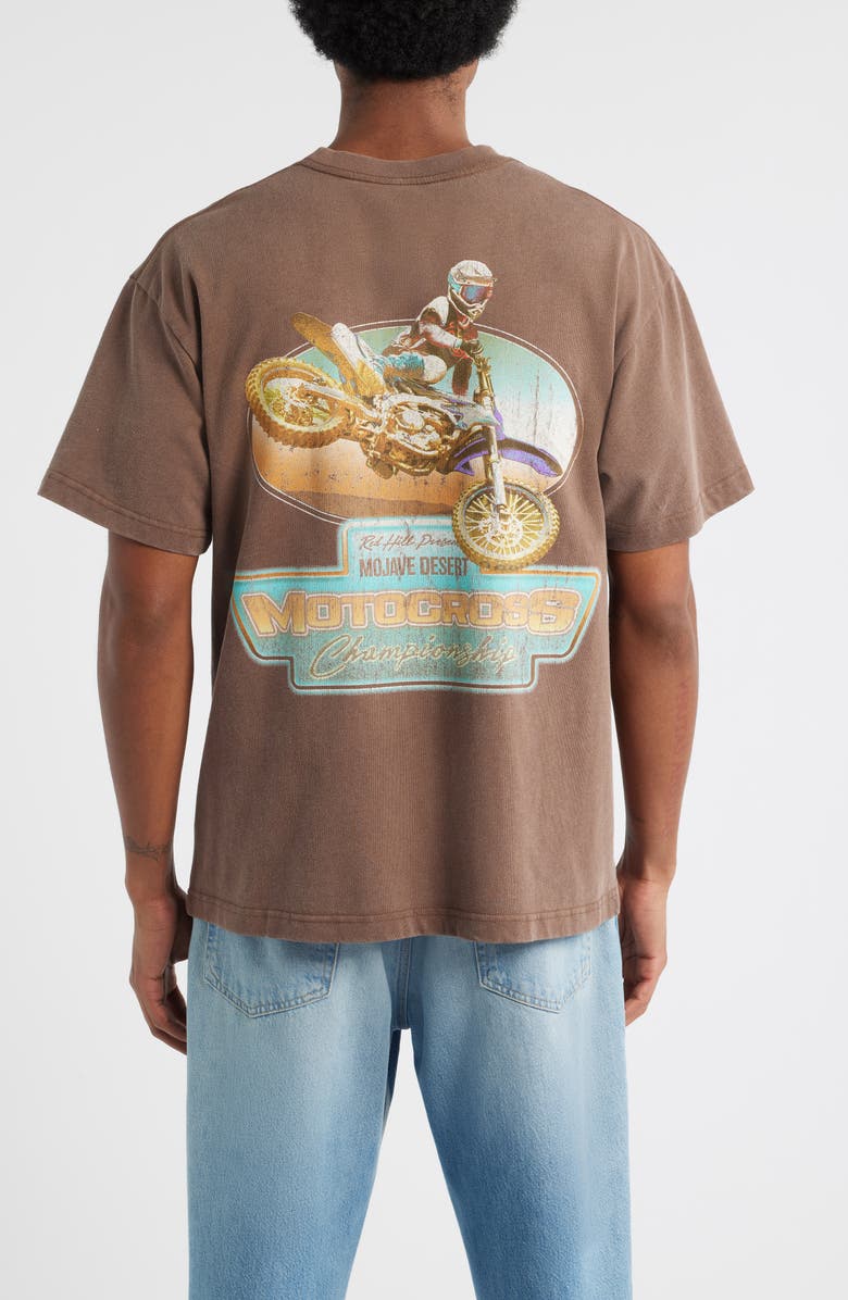 ID Supply Co NPL Motorcross Championship Graphic T-Shirt, Alternate, color, Washed Brown