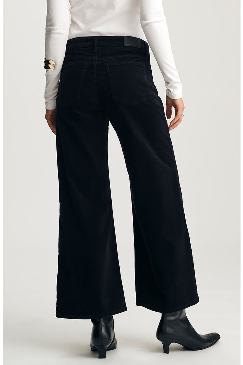 Paloma Wide Leg Velvet Pants, Alternate, color, BLACK VELVET