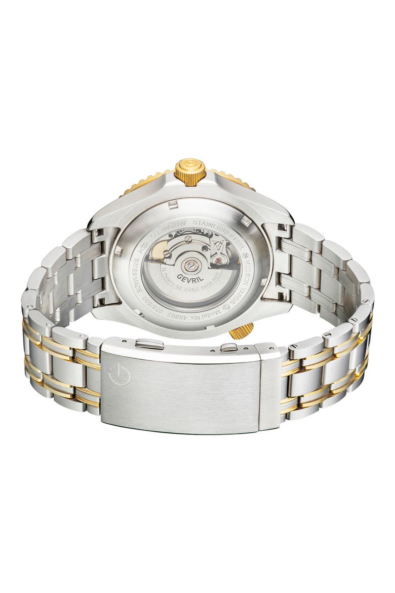 Hudson Yards Two-Tone Bracelet Watch, 43mm, Alternate, color, TWO TONED SS IPYG