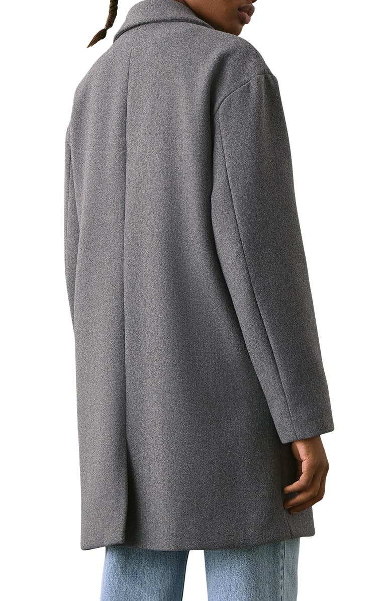 MANGO TEEN Cloth Coat, Alternate, color, Grey