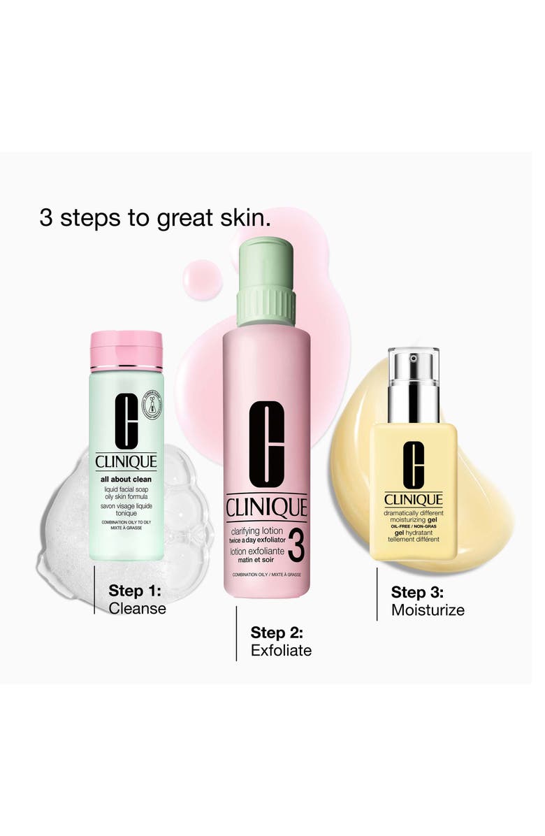 Clinique Great Skin Everywhere Skincare Gift Set for Combination to Oily Skin $120 Value, Alternate, color, 