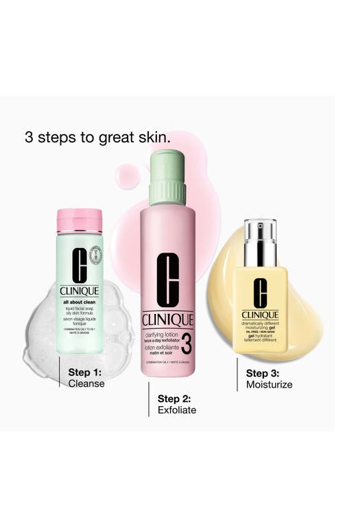 Clinique Great Skin Everywhere Skincare Gift Set For Combination To Oily Skin $120 Value In Transparent