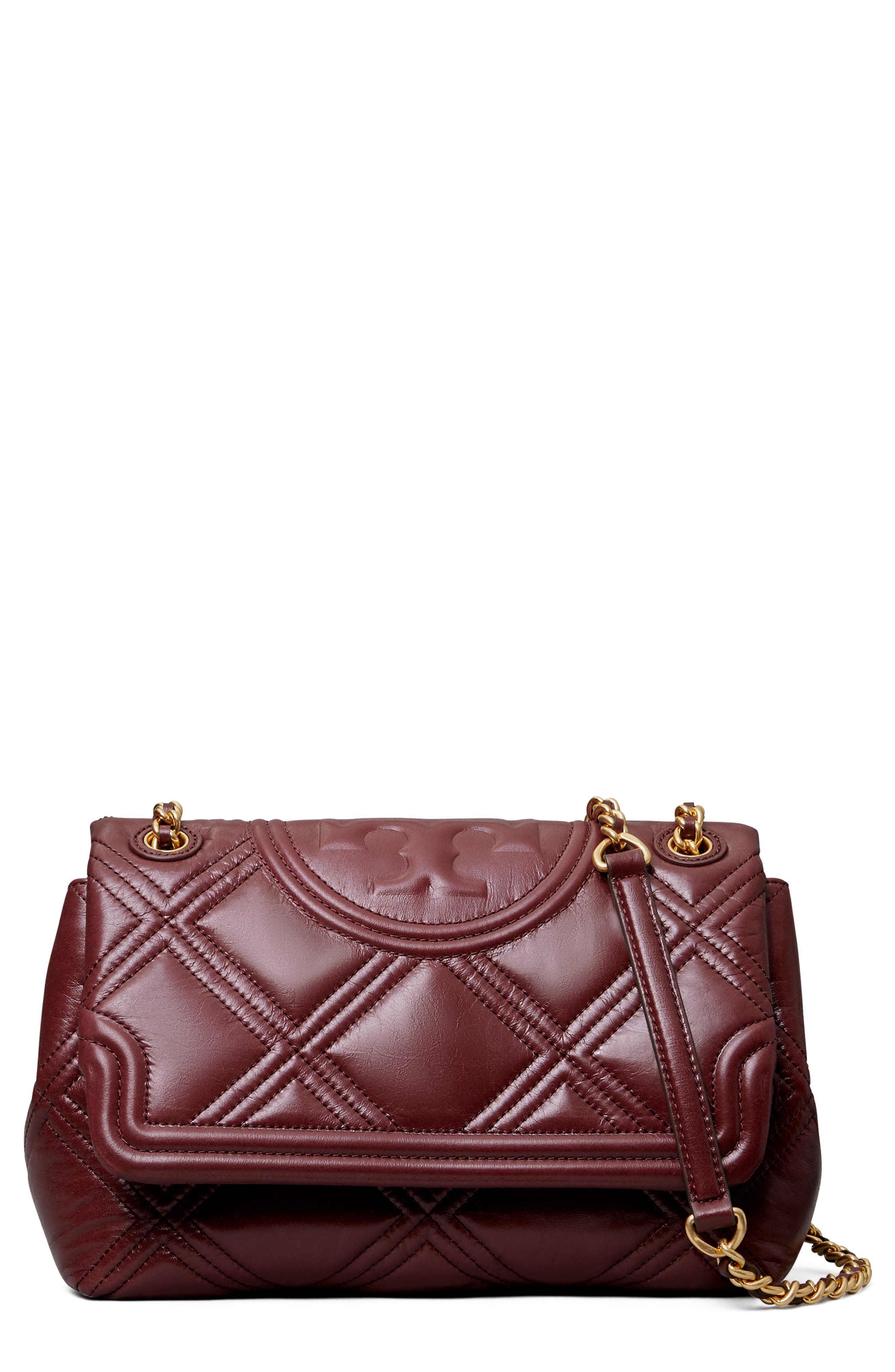 Fleming Convertible Lambskin Leather Crossbody Wallet, Main, color, NEBBIOLO