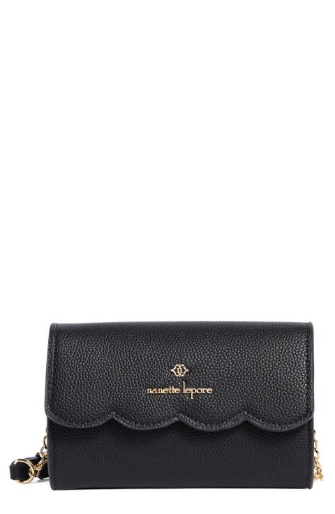Ruthie Scallop Flap Wallet on a Chain