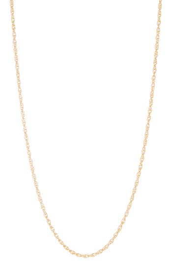 Fuzion Creations Rope Chain Necklace In Yellow