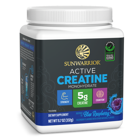 Active Creatine Monohydrate Powder, Blue Raspberry, 332g
