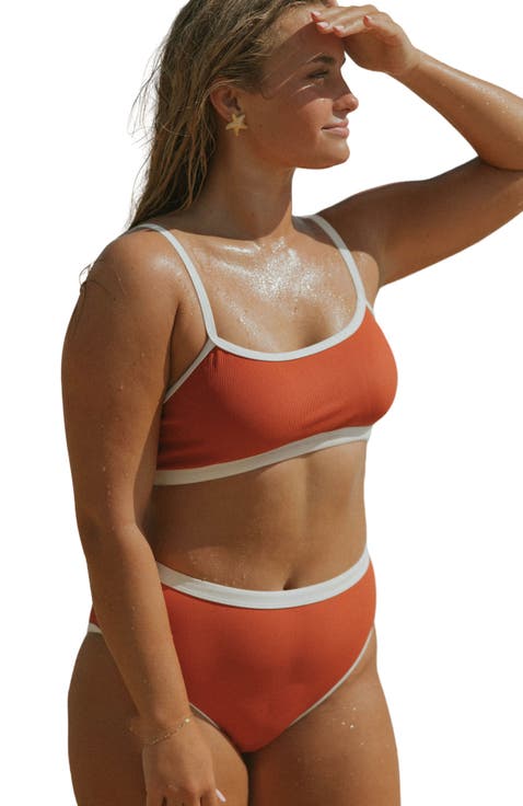 Coral Bikini Top