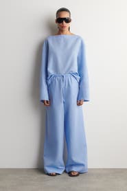 COS Wide-leg Linen Drawstring Trousers