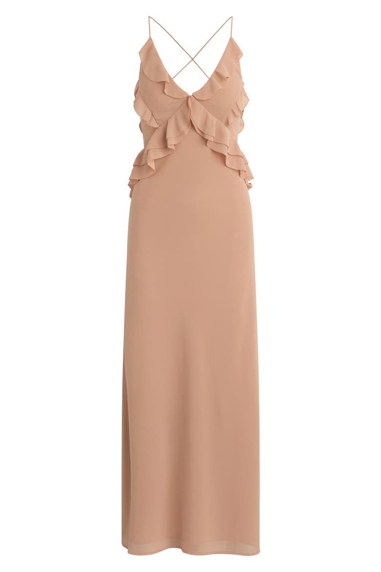 The Who You Ruffle Maxi Dress, Alternate, color, TUSCANY