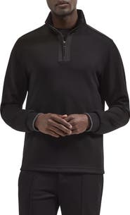 Bugatchi Soft Touch Quarter Zip Pullover