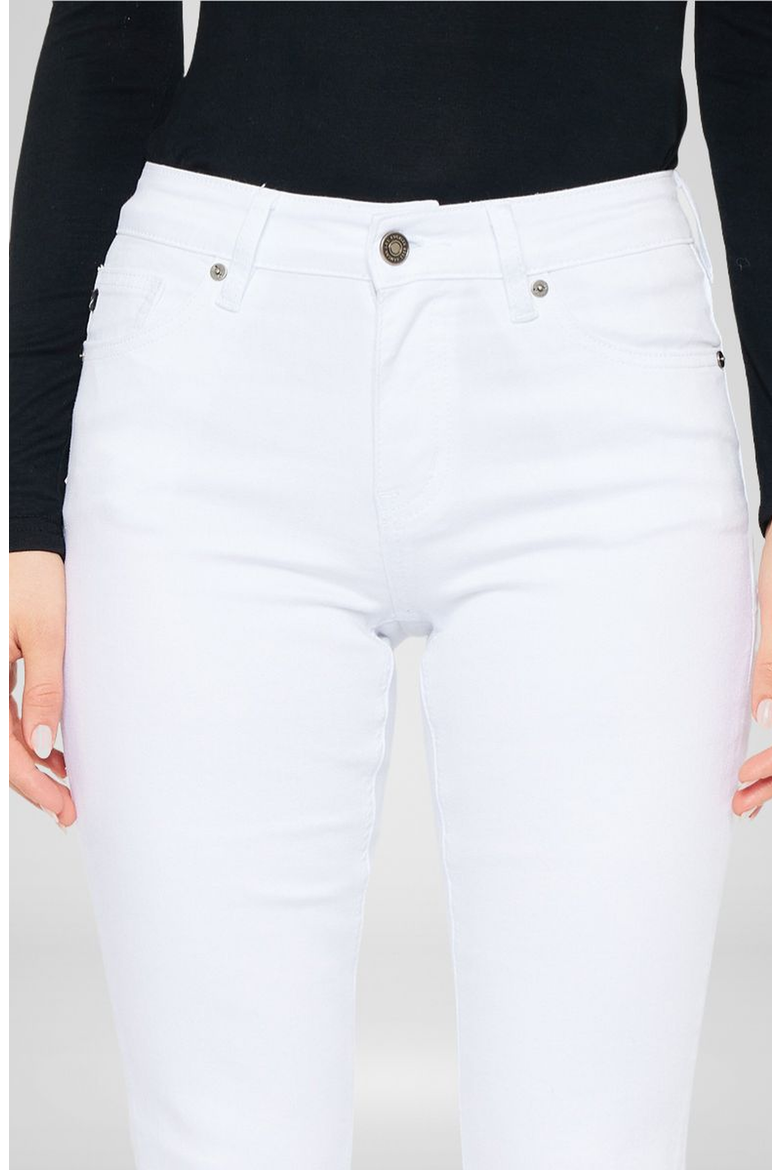 Alaska Mid Rise Flare Stretch Jeans, Alternate, color, White