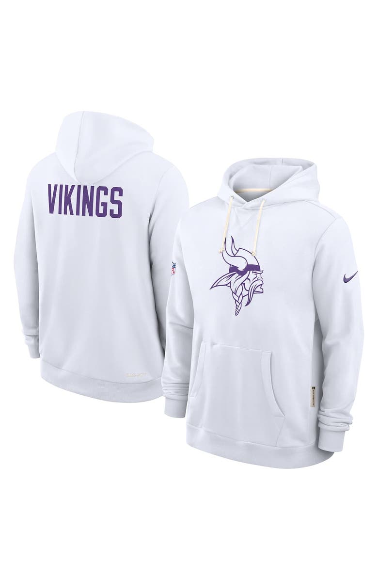 Nike Men's Nike White Minnesota Vikings Sideline Alt 2 Tight Coverage Performance Pullover Hoodie, Alternate, color, White