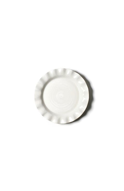 Signature White Ruffle Dinner Plate