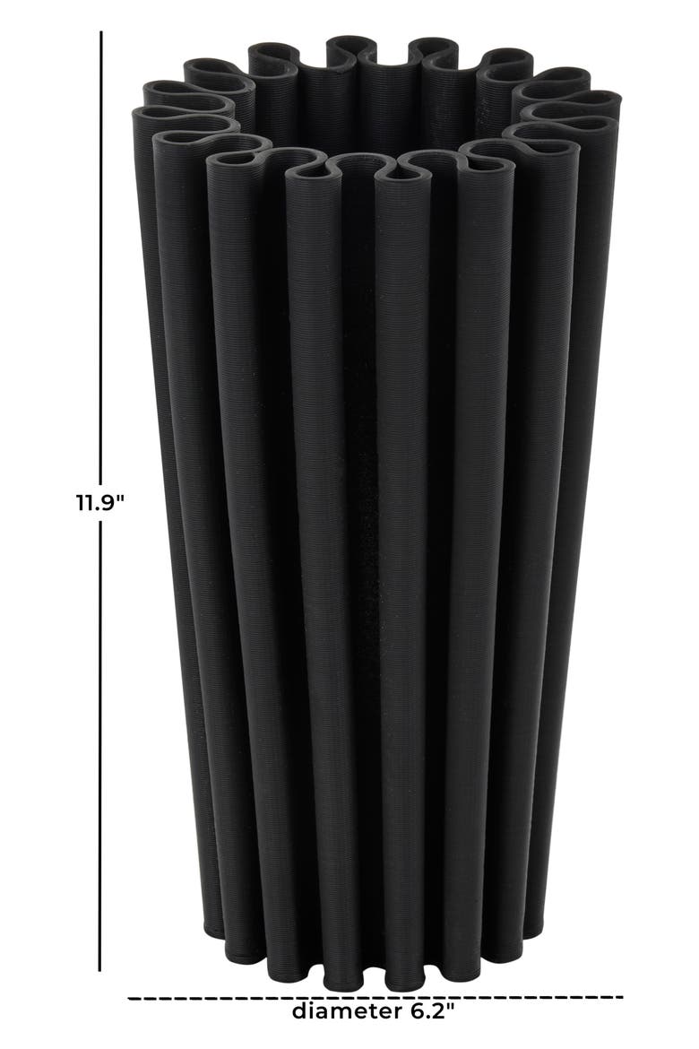 Ceramic Vase, Alternate, color, BLACK