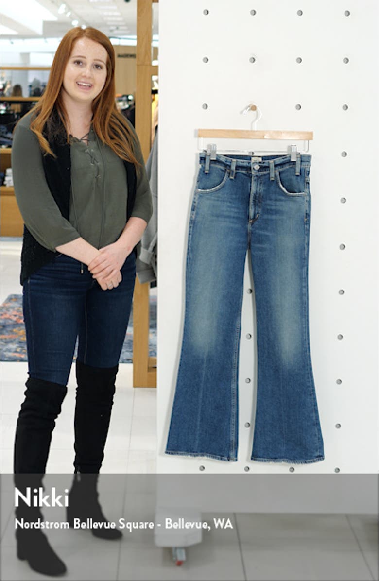 Amelia Vintage High Waist Flare Leg Jeans, sales video thumbnail