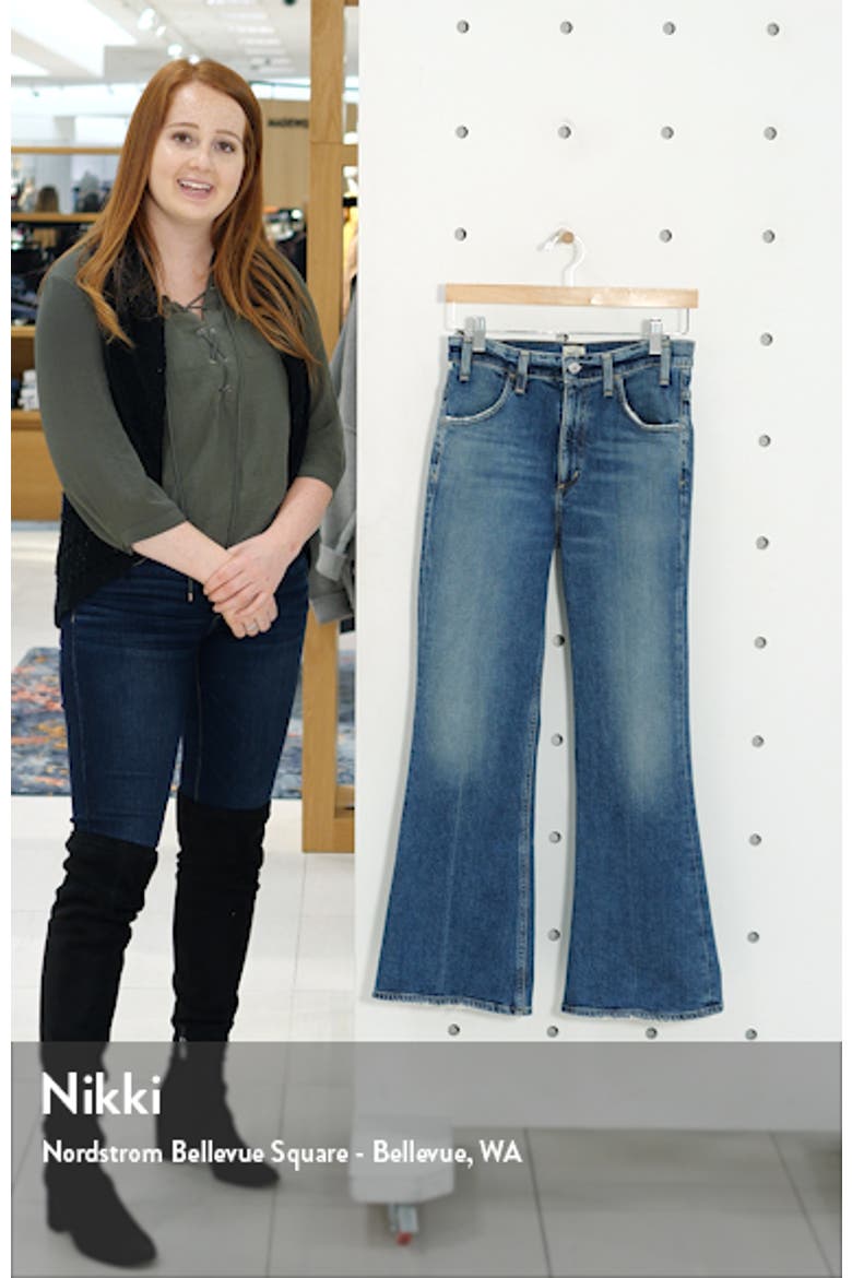 Amelia Vintage High Waist Flare Leg Jeans video
