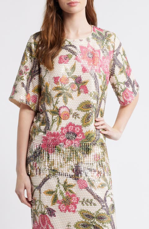 'Lilly' Split Neck Silk Blouse