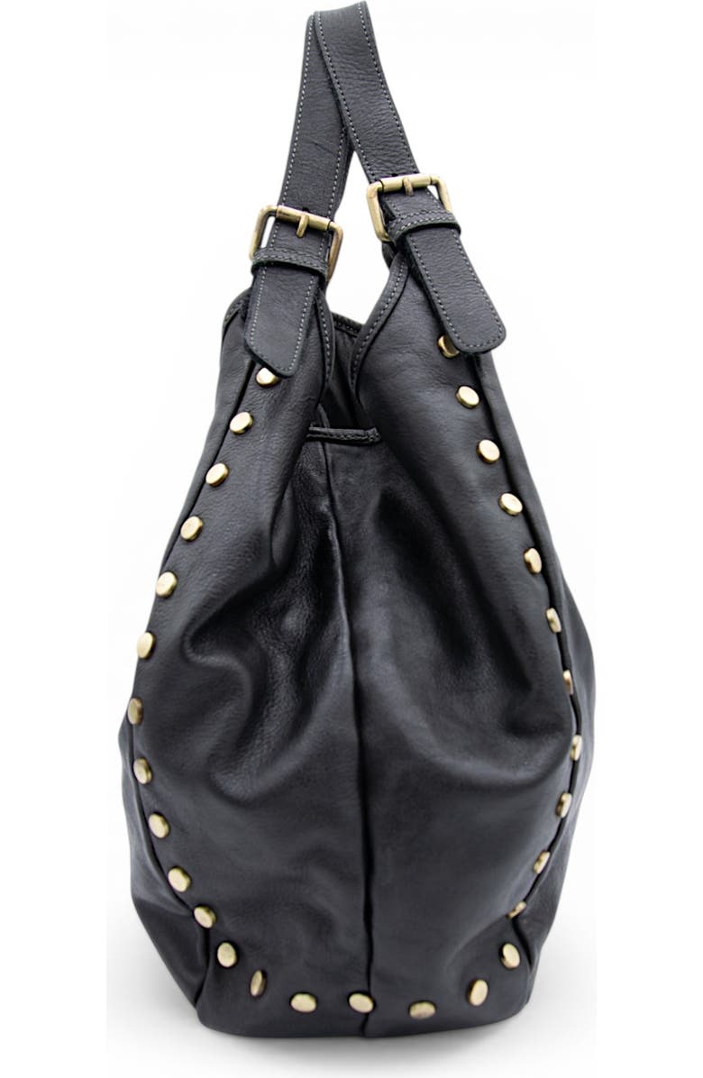 Bolsa Nova Slouchy Stud Tote, Alternate, color, Black
