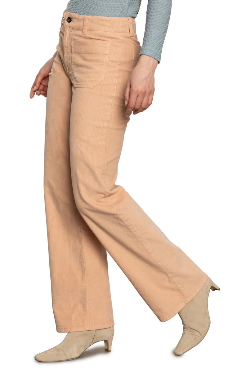 Sanctuary Marine Patch Pocket Stretch Cotton Corduroy Pants, Alternate, color, Dusty Rose