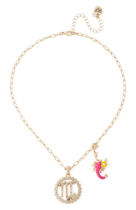 Gemini Charm Pendant Necklace