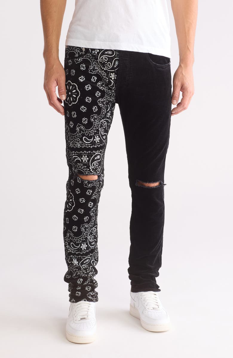 PURPLE BRAND Paisley Mandala Corduroy Pants, Main, color, 