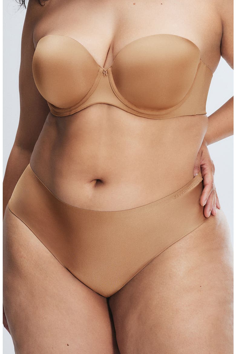 Microfiber No-Show Hipster Briefs, Alternate, color, SWEET LATTE NUDE