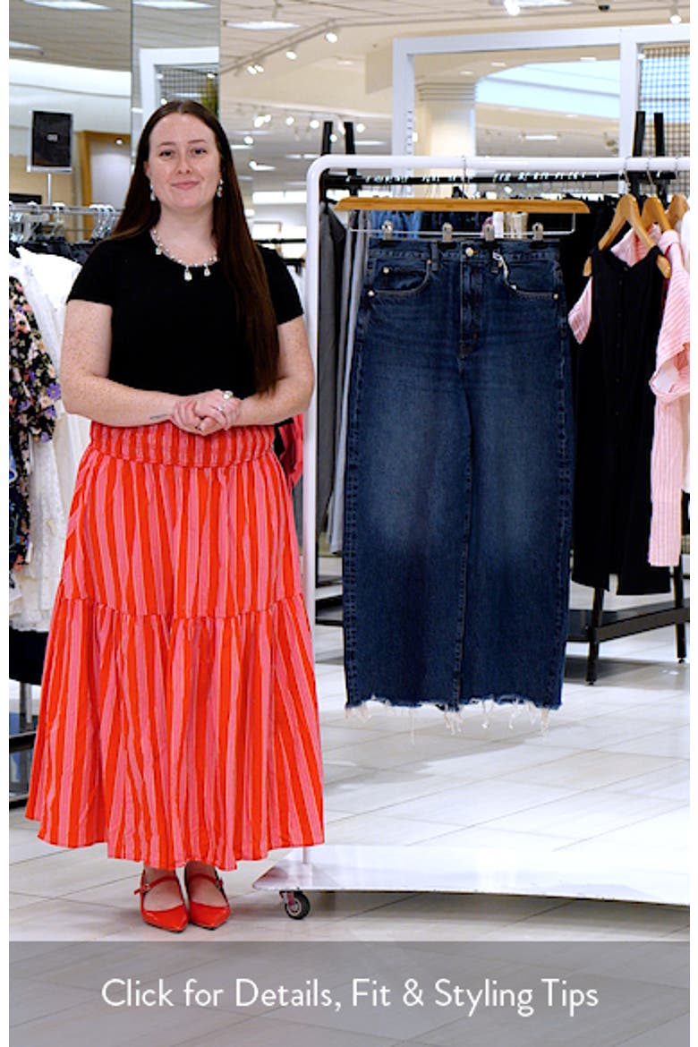 Bowed Raw Hem Straight Leg Jeans video