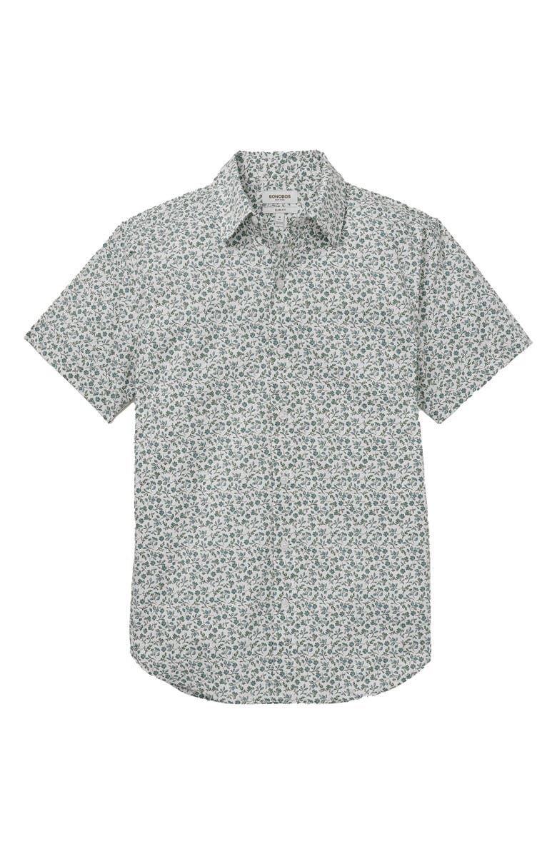 Bonobos Riviera Floral Short Sleeve Stretch Cotton Button-Up Shirt, Alternate, color, Kenria Floral V2 C67