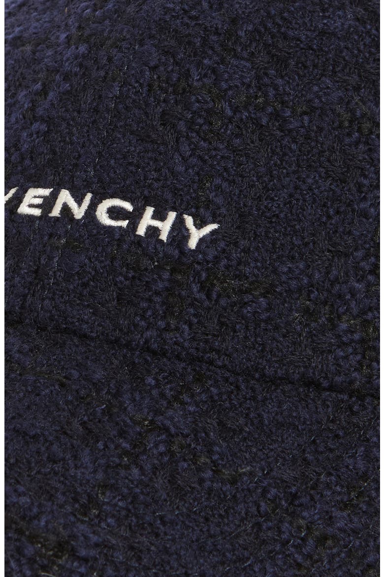 Logo Embroidered Tweed Baseball Cap, Alternate, color, DARK BLUE