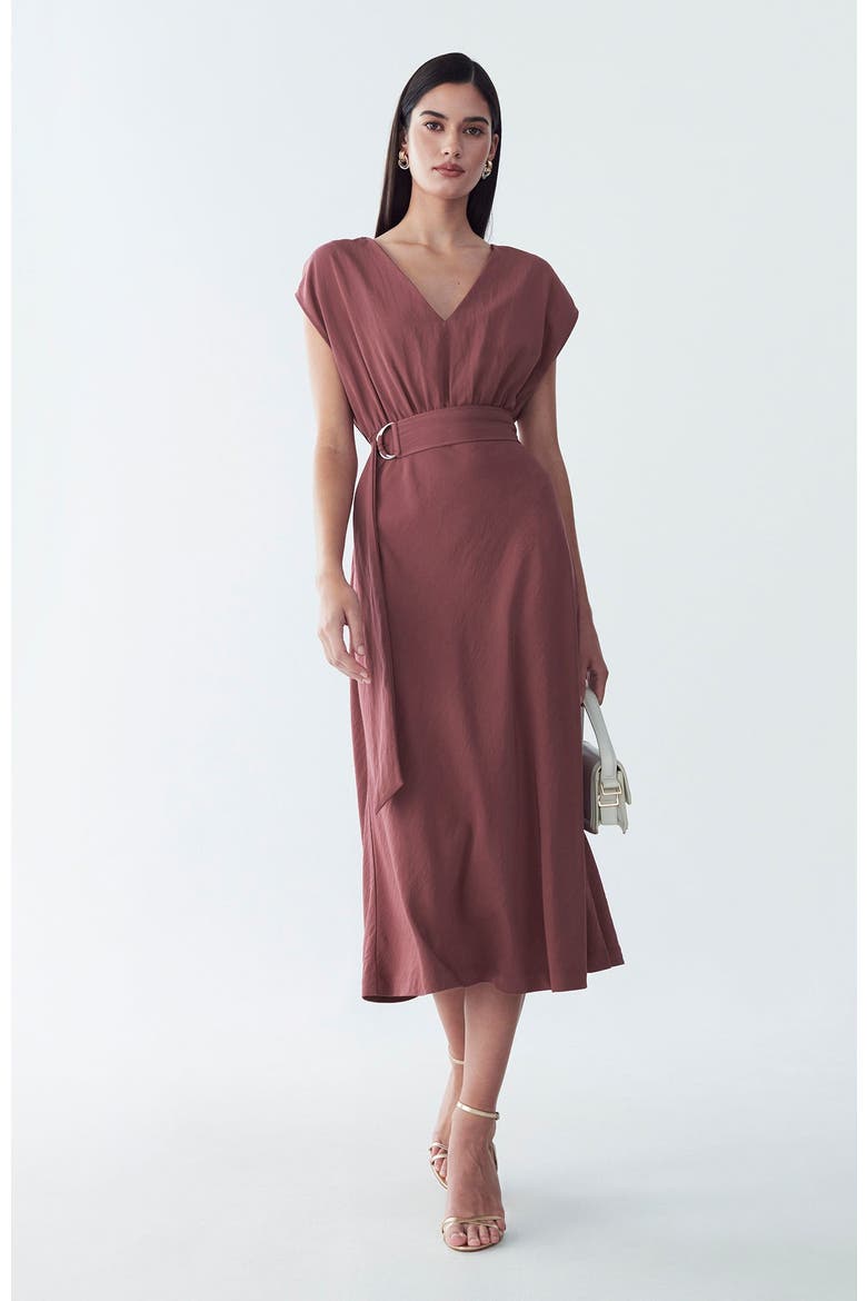 Enzy Dress, Alternate, color, Rosewood