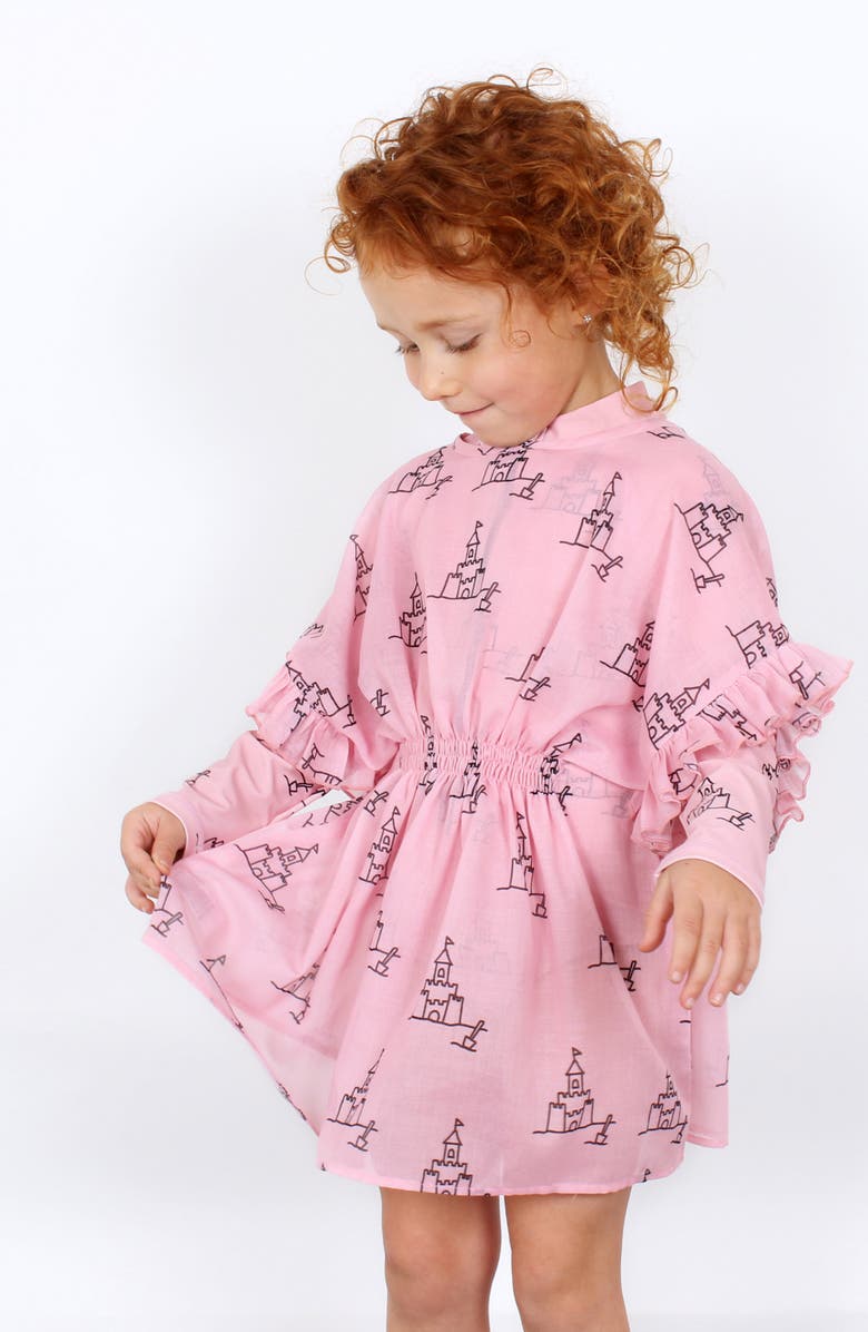 TINY TRIBE Sandcastle Cover-Up Dress, Alternate, color, 