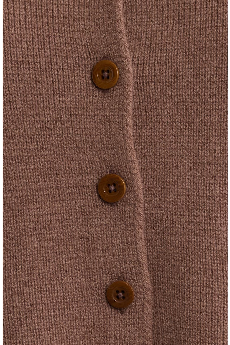 Merino Wool Blazer Cardigan, Alternate, color, HEATHER BROWN