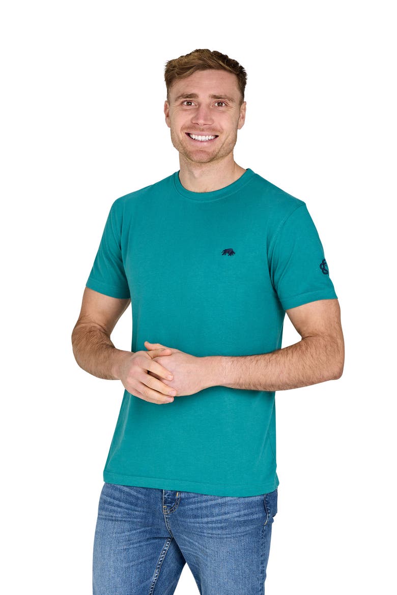 YFC Bull Horns Back Print T-Shirt, Main, color, Teal