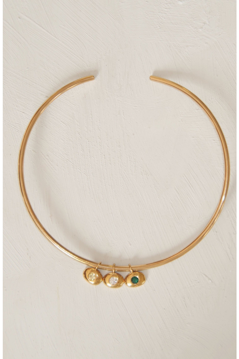 The Neck Cuff Necklace, Alternate, color, Gold