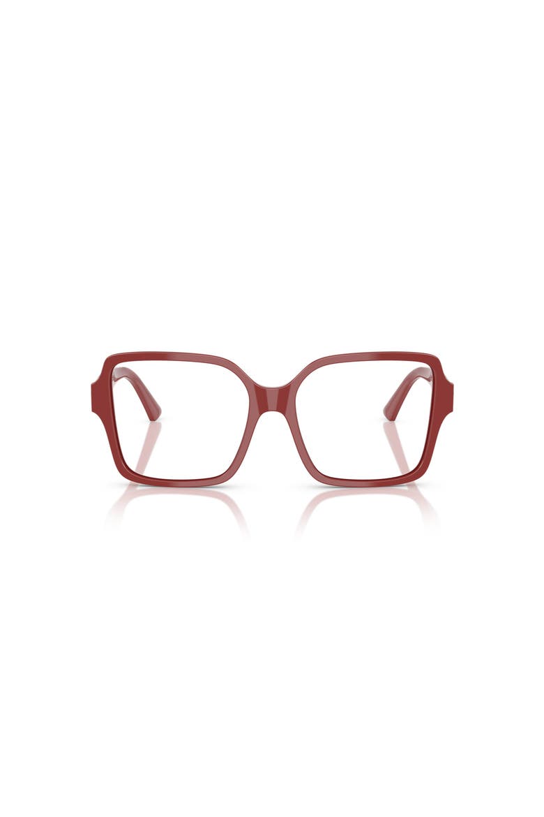 54mm Square optical glasses, Alternate, color, Red